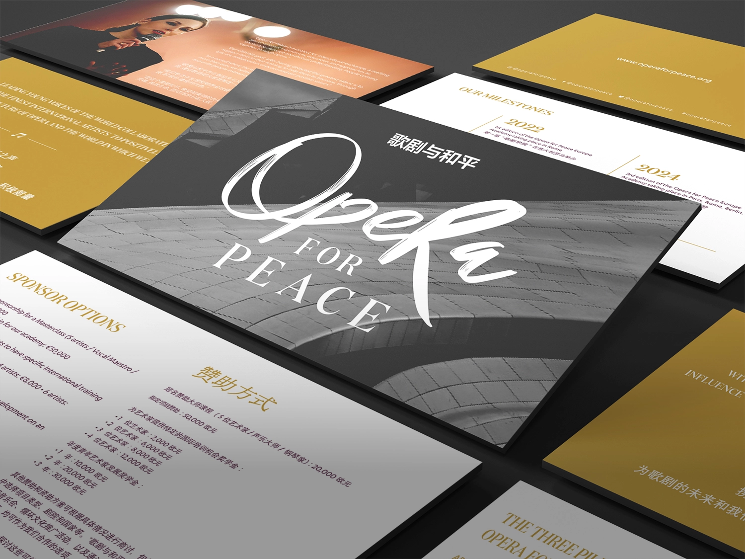 Opera for Peace – sponsorship decks